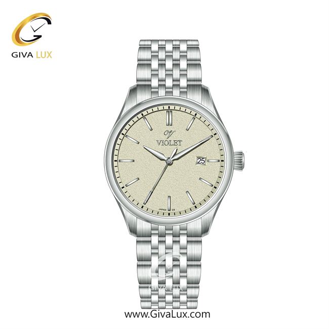 ساعت مچی اورجینال زنانه ویولت VIOLET نقره ای | نقره ای| کرم| کد رفرنس 0629